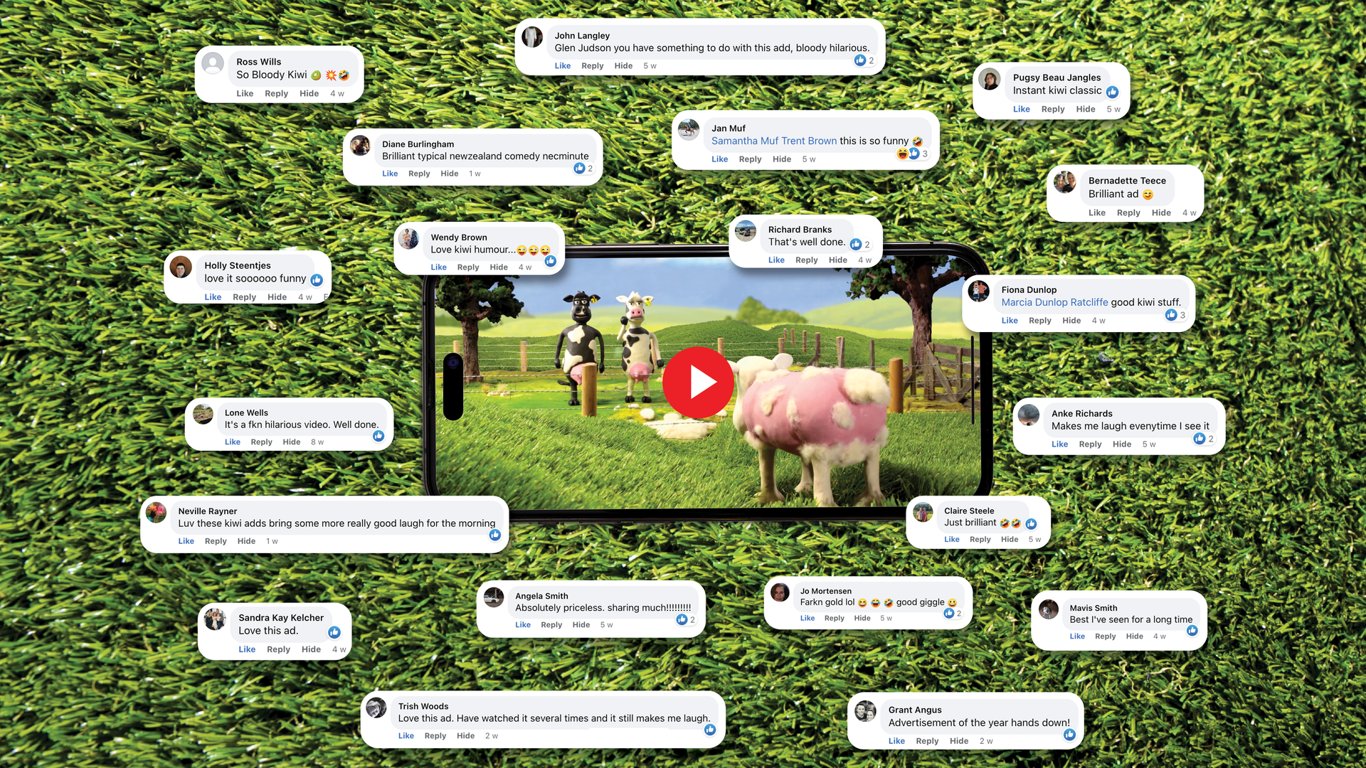 Social media feedback from RAGT NZ rebrand video